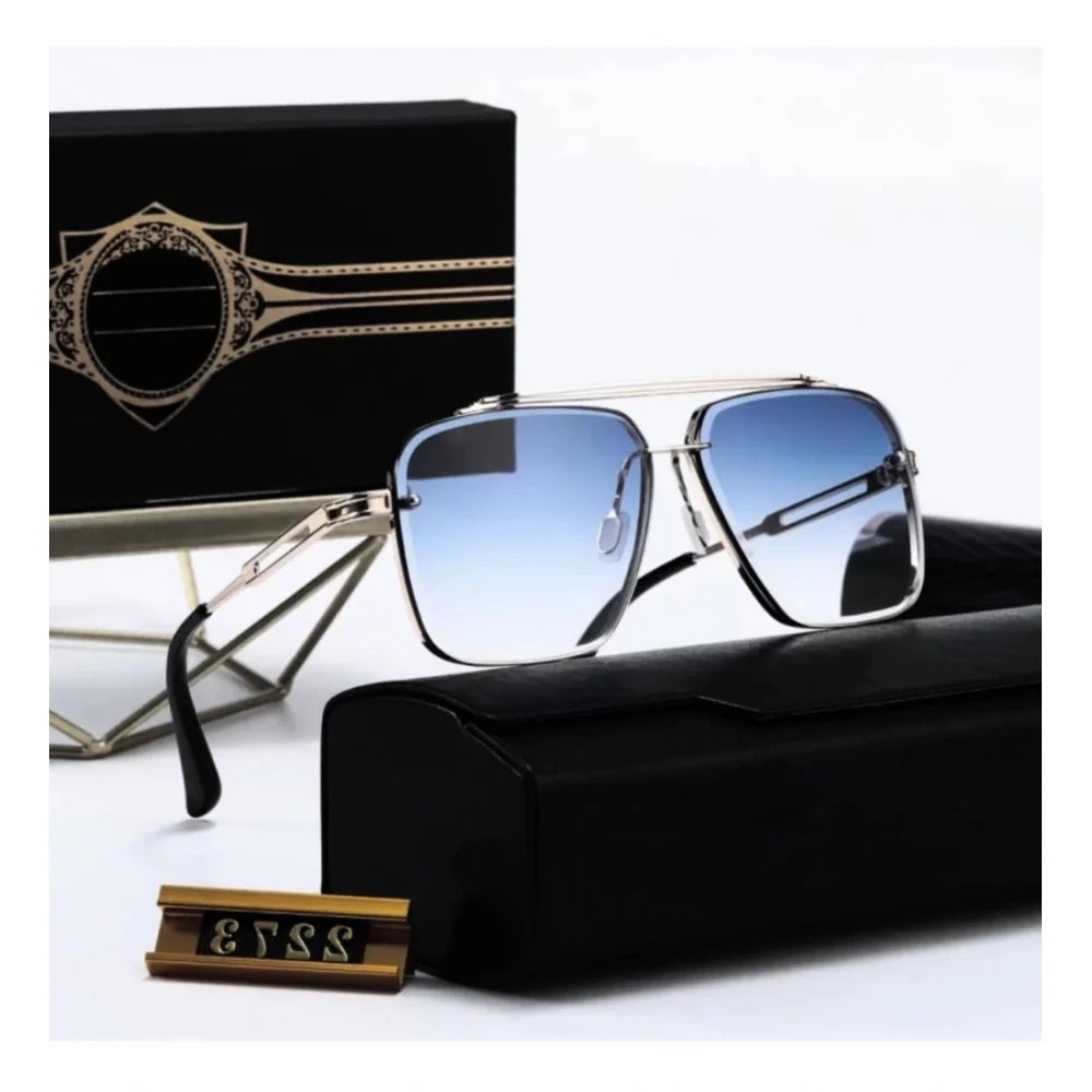 CURIVA 'Apex' Blue Lens Aviator