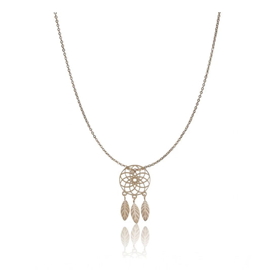 Gold-Plated Stainless Steel Dreamcatcher Pendant Chain